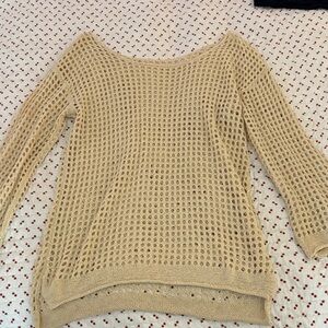 Cream Knit Swimsuit cover up